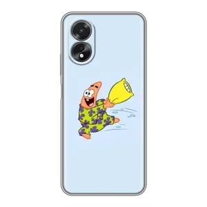 Чохли з Патріком на Oppo A18 (Патрік із подушкою)