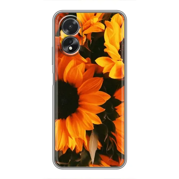 Чехол с рисунком «подсолнухи» для OPPO A18 Чехол с рисунком «подсолнухи» для OPPO A18