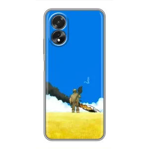 Чехлы на военную тематику для Oppo A18 (Попадание)