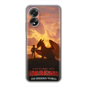 Чехол дракон Беззубик для Oppo A18 (Постер Беззубика)