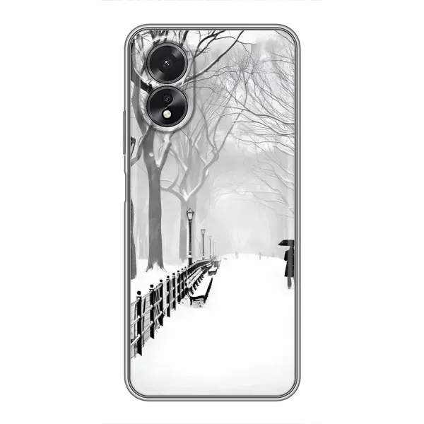 Чехол с рисунком «Снегом замело» для OPPO A18