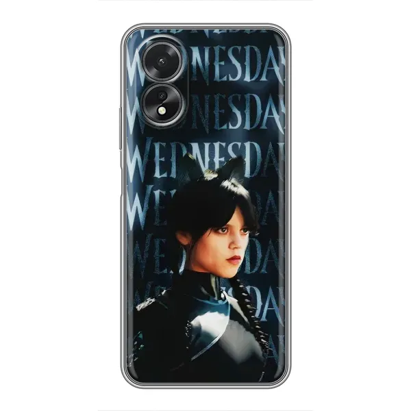 Чехол с рисунком «Уэнздей с ушками» для OPPO A18 Чехол с рисунком «Уэнздей с ушками» для OPPO A18