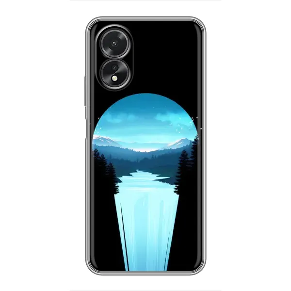 Чехол с рисунком «Синий Водопад» для OPPO A18 Чехол с рисунком «Синий Водопад» для OPPO A18