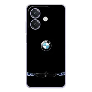 Силиконовый бампер с картинкой машины на OPPO A3 (Черный BMW)