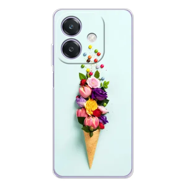 Чехол с рисунком «Цветок-мороженное» для OPPO A3