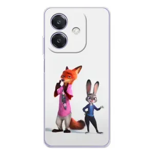 Силиконовый чехол с принтом Зоотрополіс для OPPO A3 (Джуди и Ник)