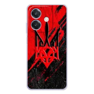 Чехлы УПА (Красно-Чёрный) на OPPO A3 (Герб в цвете УПА)