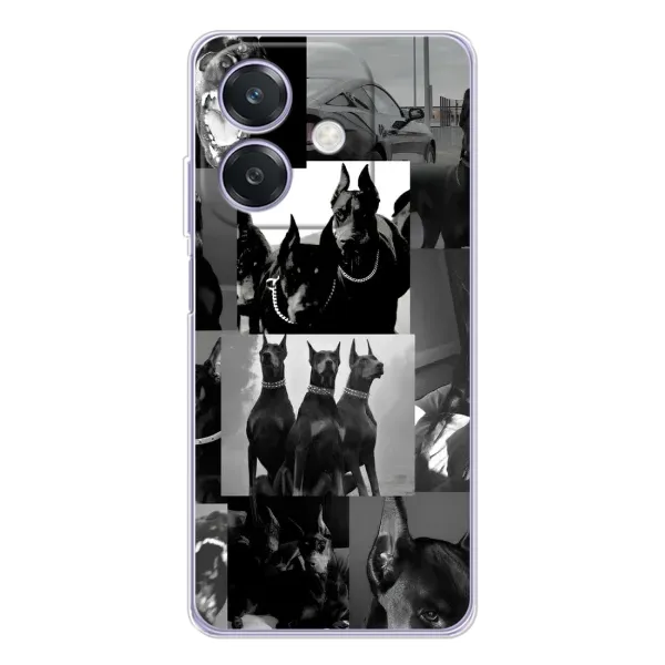 Чехол с рисунком «Коллаж Доберман» для OPPO A3 Чехол с рисунком «Коллаж Доберман» для OPPO A3