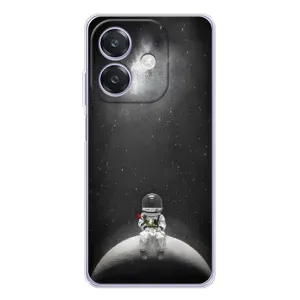 Силіконовый Чохол з принтом "Космонавти" на OPPO A3 (Космонавт романтик)