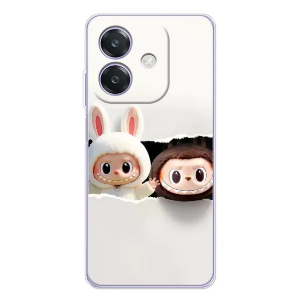 Чехол с рисунком «Фигурки Labubu» для OPPO A3 Чехол с рисунком «Фигурки Labubu» для OPPO A3