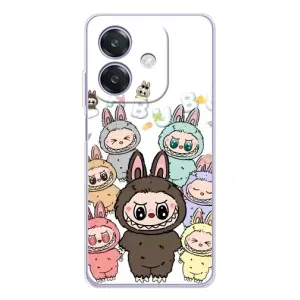 Чехол с принтом Лабубу для OPPO A3 (Маленькие Лабубу)
