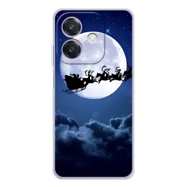 Чехол с рисунком «Санта - луна» для OPPO A3