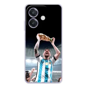 Чехлы Лео Месси Аргентина для OPPO A3 (Счастливый Месси)