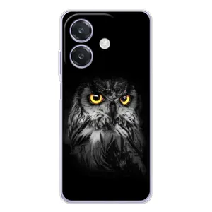 Чохли з принтом СОВИ для OPPO A3 (Сова на чорному)