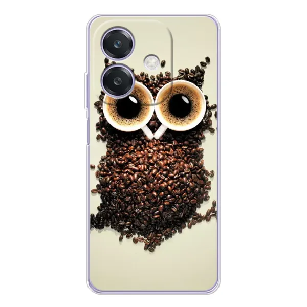 Чехол с рисунком «Сова с зерен кофе» для OPPO A3 Чехол с рисунком «Сова с зерен кофе» для OPPO A3