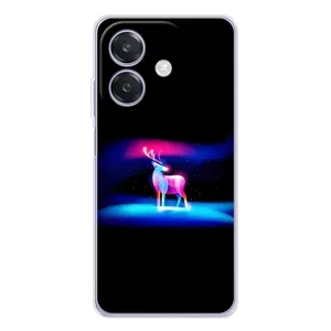 Силіконовий бампер з картинкою звірів для OPPO A3 (Яскравий олень)