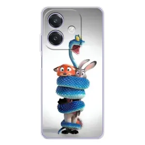 Силиконовый чехол с принтом Зоотрополіс для OPPO A3 (Змея Зоо)