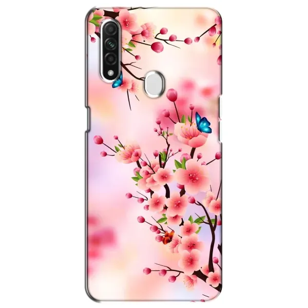 Чехол с рисунком «Бабочки на сакуре» для OPPO A31 Чехол с рисунком «Бабочки на сакуре» для OPPO A31