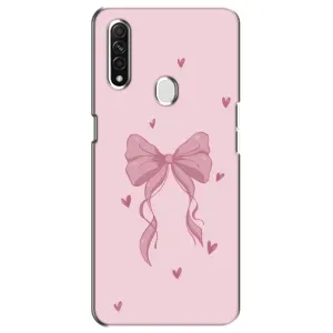 Чехол банты для Oppo A31 (Бант на розовом)