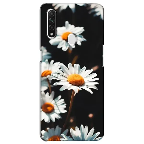 Чехол с рисунком «Белые ромашки» для OPPO A31