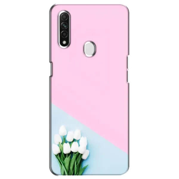 Чехол с рисунком «Белые тюльпаны» для OPPO A31 Чехол с рисунком «Белые тюльпаны» для OPPO A31