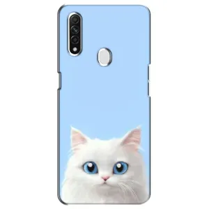 Чехол на тематику: Коты для OPPO A31 (Белый кот)