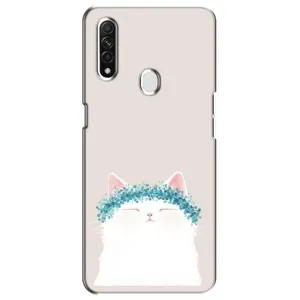 Чехол на тематику: Коты для OPPO A31 (Белый котик)