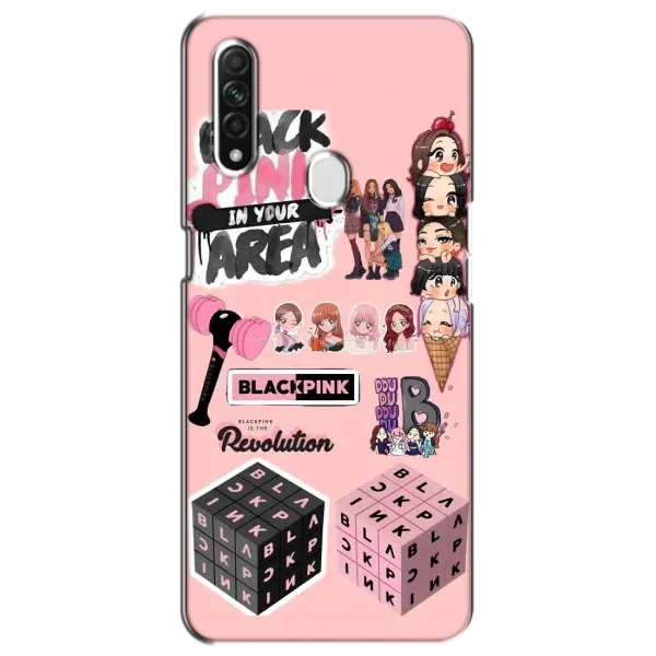 Чехол с рисунком «BLACK PINK коллаж» для OPPO A31