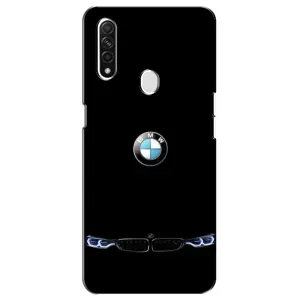 Силіконовий бампер з картинкою машини на Oppo A31 (Чорний BMW)