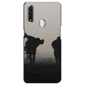 Чехлы на военную тематику для Oppo A31 (Бой солдат)