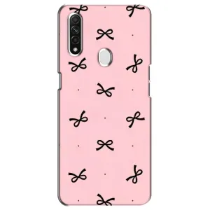 Чехол банты для Oppo A31 (Черные бантики)