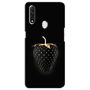 Чехол с изображением вкусной еды для Oppo A31 (Чёрная клубника)
