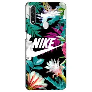 Силіконовый Чохол на Oppo A31 з картинкою НАЙК (Квітковий Nike)