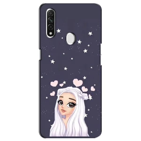 Чехол с рисунком «Девушка и сердечки» для OPPO A31
