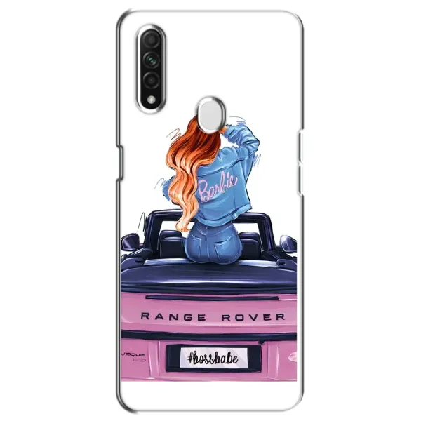 Чехол с рисунком «Девушка на машине» для OPPO A31