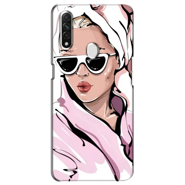 Чехол с рисунком «Девушка в халате» для OPPO A31
