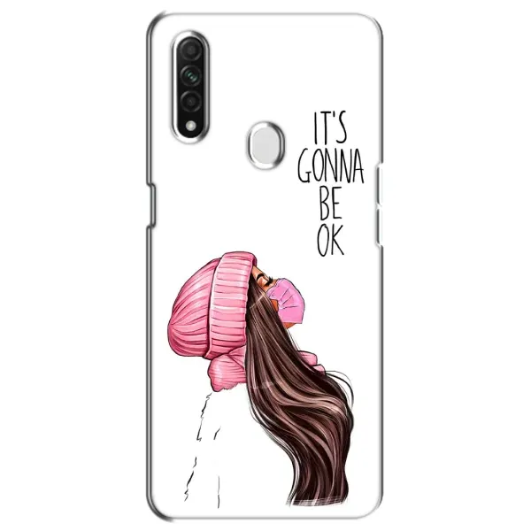 Чехол с рисунком «Девушка в маске» для OPPO A31
