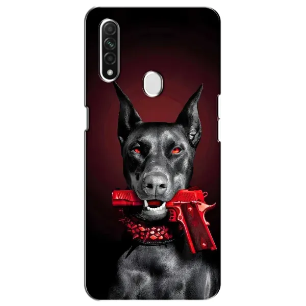 Чехол с рисунком «Доберман злой» для OPPO A31