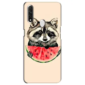 Силиконовый Чехол с Енотами на Oppo A31 (Енот)