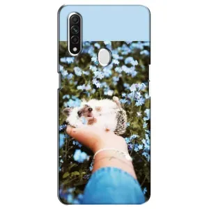 Чехлы с изображением разных животных для Oppo A31 (Ежик на руках)