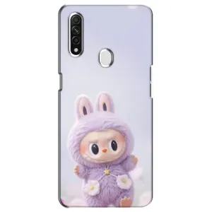 Чохол з принтом Лабубу для Oppo A31 (Фіолетовий Лабубу)
