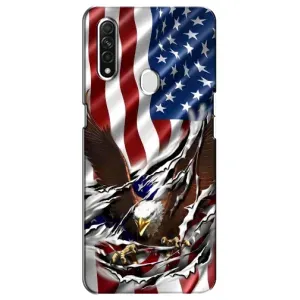 Чехол Флаг USA для Oppo A31 (Флаг USA)