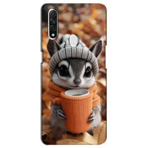 Печатный чехол «Зверята с кофе» для Oppo A31 (Грызунчик с кофе)