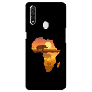 Летний Чехол на Oppo A31 (Карта)