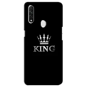 Чохол (Корона на чорному фоні) для Оппо А31 (KING)