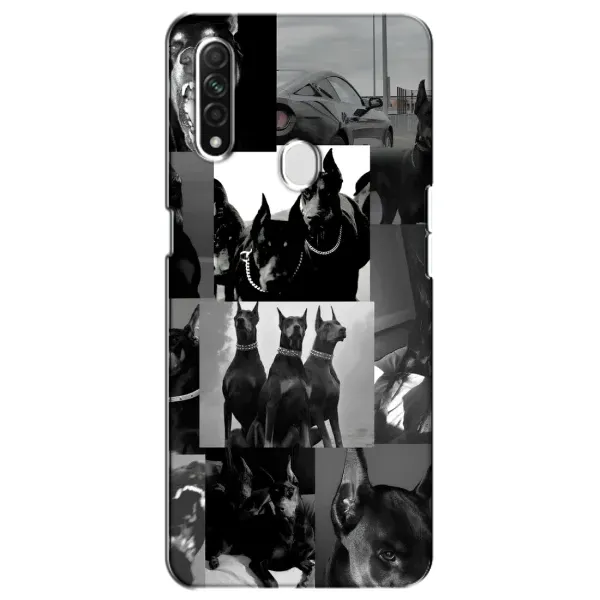 Чехол с рисунком «Коллаж Доберман» для OPPO A31