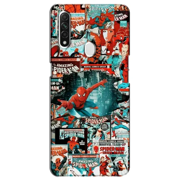 Чехол с рисунком «Комиксы Человек Паук» для OPPO A31 Чехол с рисунком «Комиксы Человек Паук» для OPPO A31