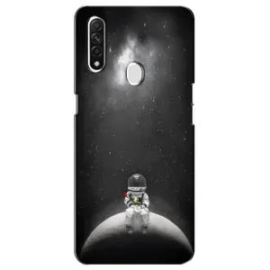 Силиконовый Чехол с принтом "Космонавты" на Oppo A31 (Космонавт романтик)