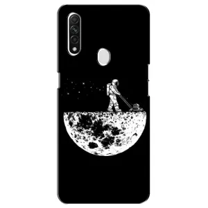 Силиконовый Чехол с принтом "Космонавты" на Oppo A31 (Космонавт)