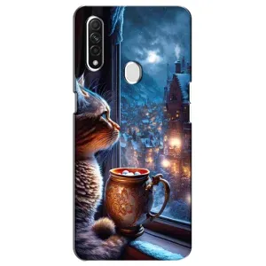 Чехлы на Новый Год Oppo A31 (Кот новогодний)